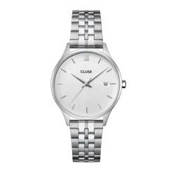 CLUSE Montre Minuit Date Argenté