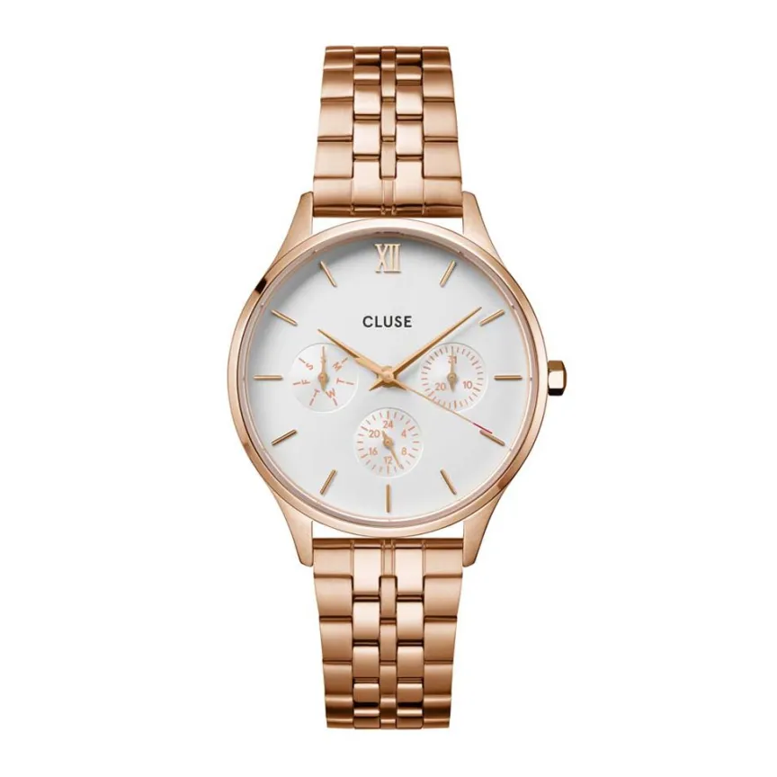 Montre Minuit Multifonction Blanc-CLUSE Hot
