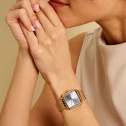 CLUSE Montre Tetragone Bleu