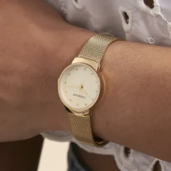 CODHOR Montre Fleur Doré