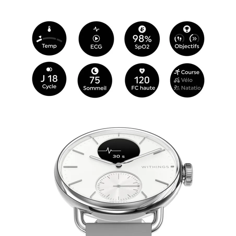 WITHINGS Montre Connectée Scanwatch 2