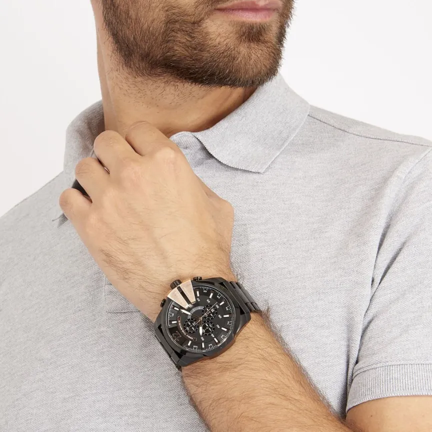Montre Mega Chief Noir-DIESEL Sale