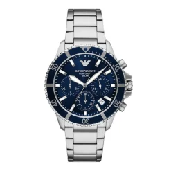 EMPORIO ARMANI Montre World Explorer Bleu