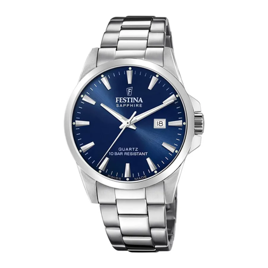 FESTINA SWISS MADE Montre 41 Bleu London