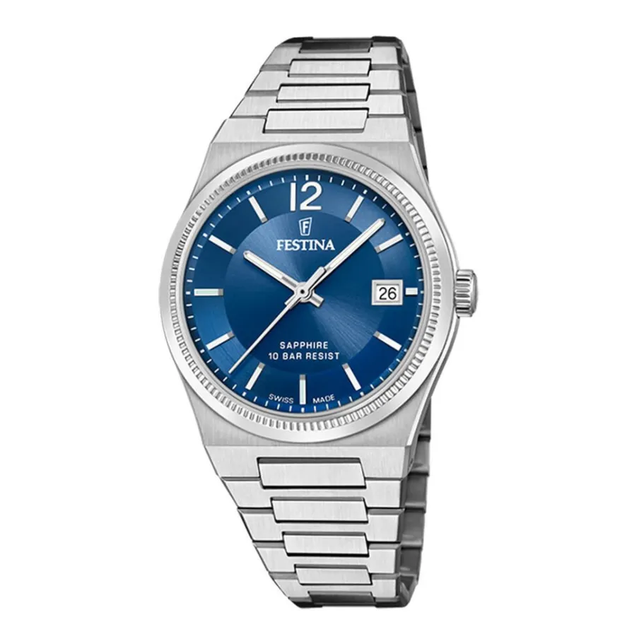 FESTINA SWISS MADE Montre 35 Bleu London
