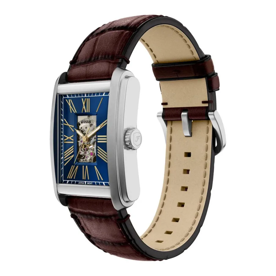 FOSSIL Montre Carraway Automatic Bleu