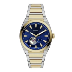 Montre Everett Automatic Bleu-FOSSIL Discount
