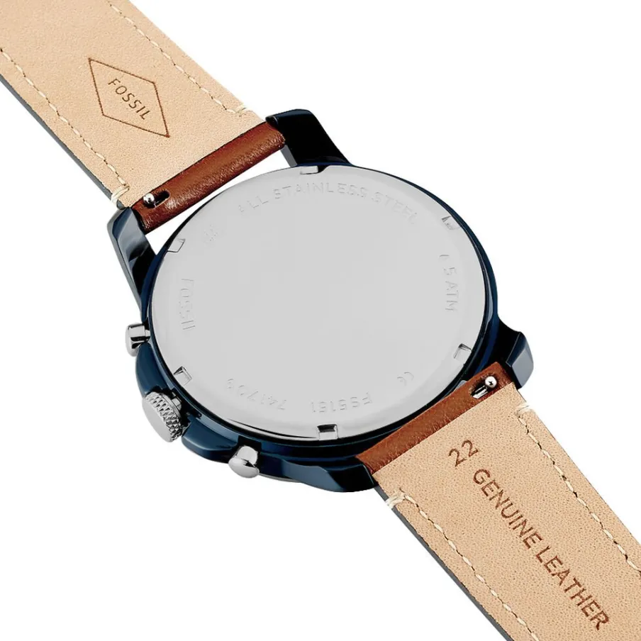 FOSSIL Montre Grant Bleu