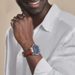 Montre Minimalist Bleu-FOSSIL Hot