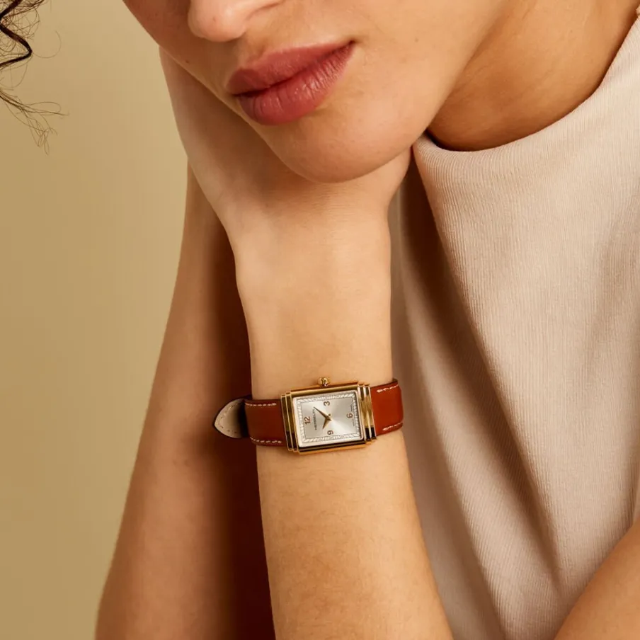 HERBELIN Montre Art Deco Argenté