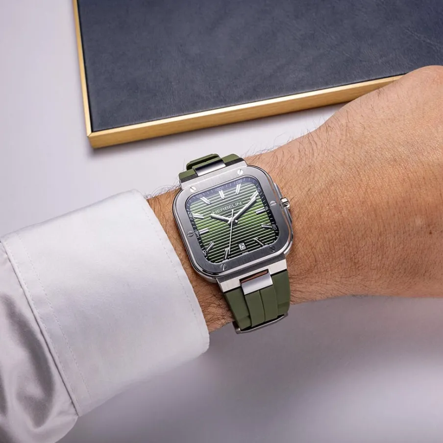 HERBELIN Montre Cap Camarat Square Kaki