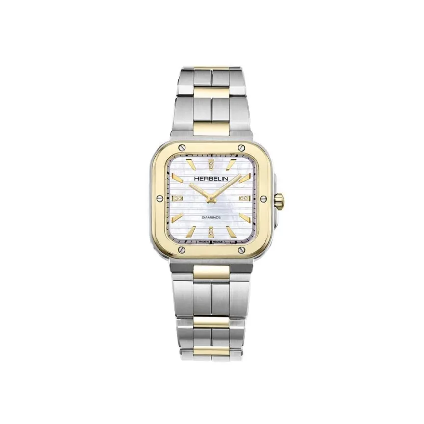 Montre Cap Camarat Square Nacre Blanche-HERBELIN Outlet