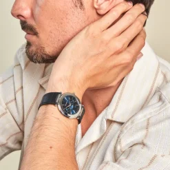 Montre Newport Slim Bleu-HERBELIN Outlet