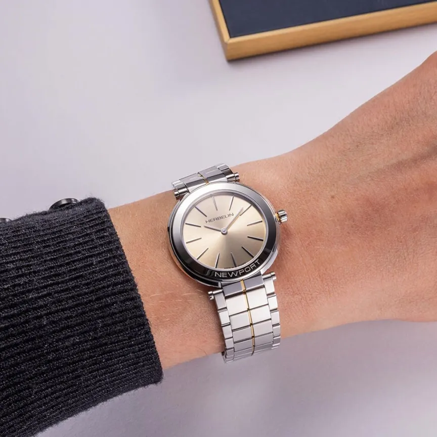 Montre Newport Slim Champagne-HERBELIN Clearance