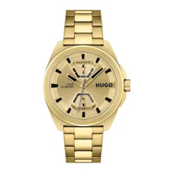 HUGO Montre Expose Doré