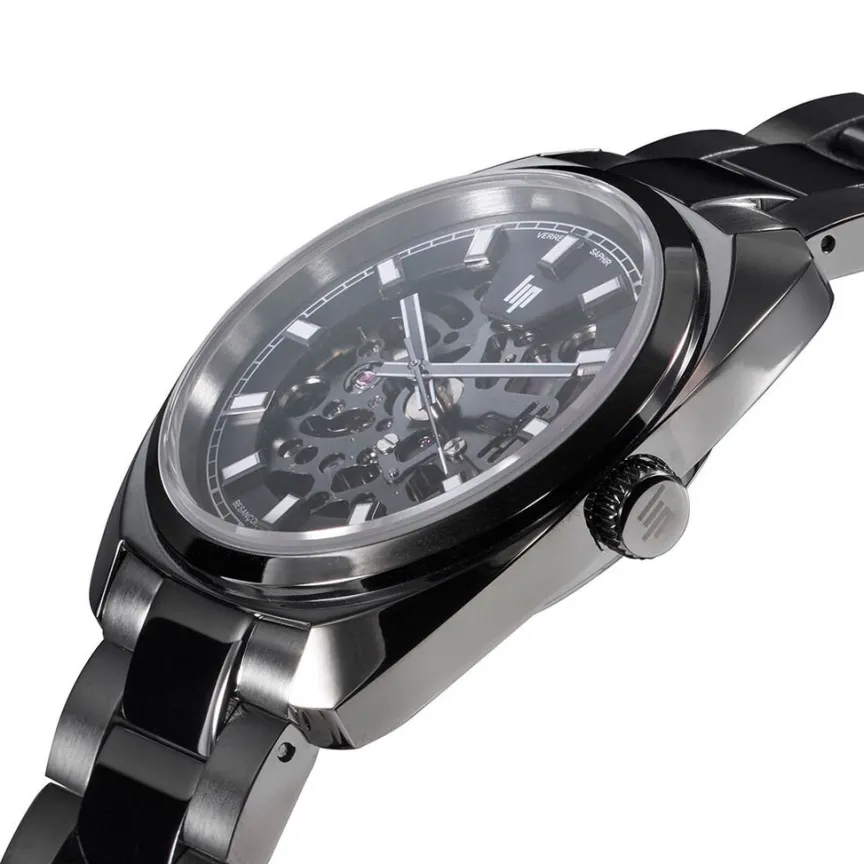 Montre General De Gaulle Auto Squelette Gris-LIP Sale