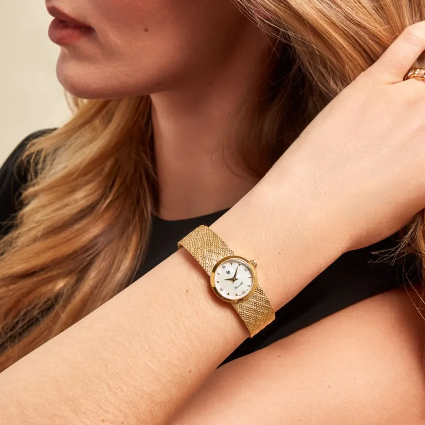 Montre Henriette 22 Nacre Blanche-LIP Discount