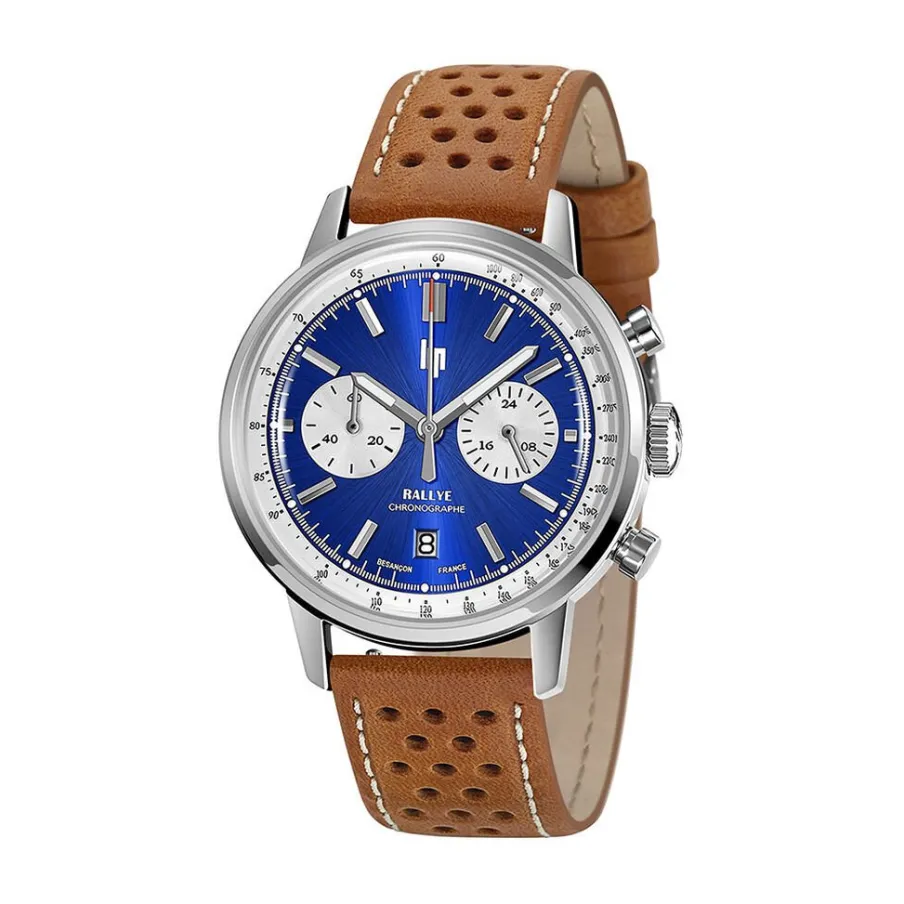 LIP Montre Rallye Meca-Quartz Bleu