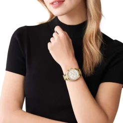 Montre Lexington Blanc-MICHAEL KORS Discount