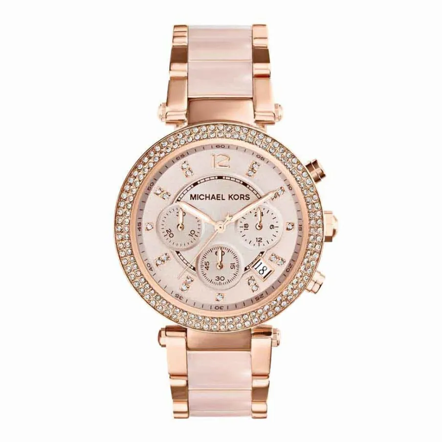 MICHAEL KORS Montre Parker Chrono Rose