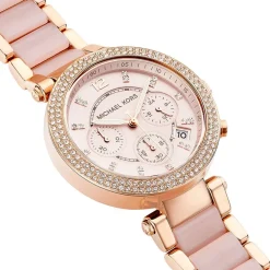 MICHAEL KORS Montre Parker Chrono Rose