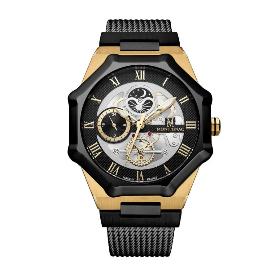 MONTIGNAC Montre Octagon Argenté