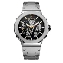 MONTIGNAC Montre Octagon Automatique Noir
