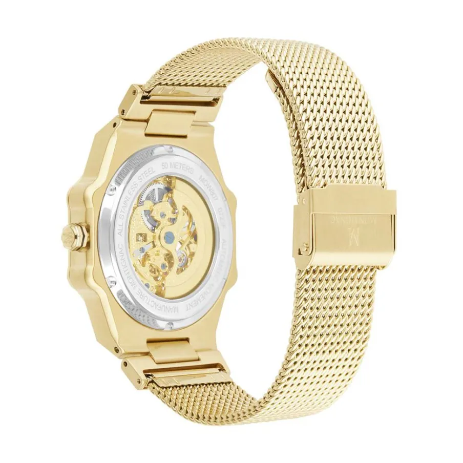 MONTIGNAC Montre Octogon Automatique Noir