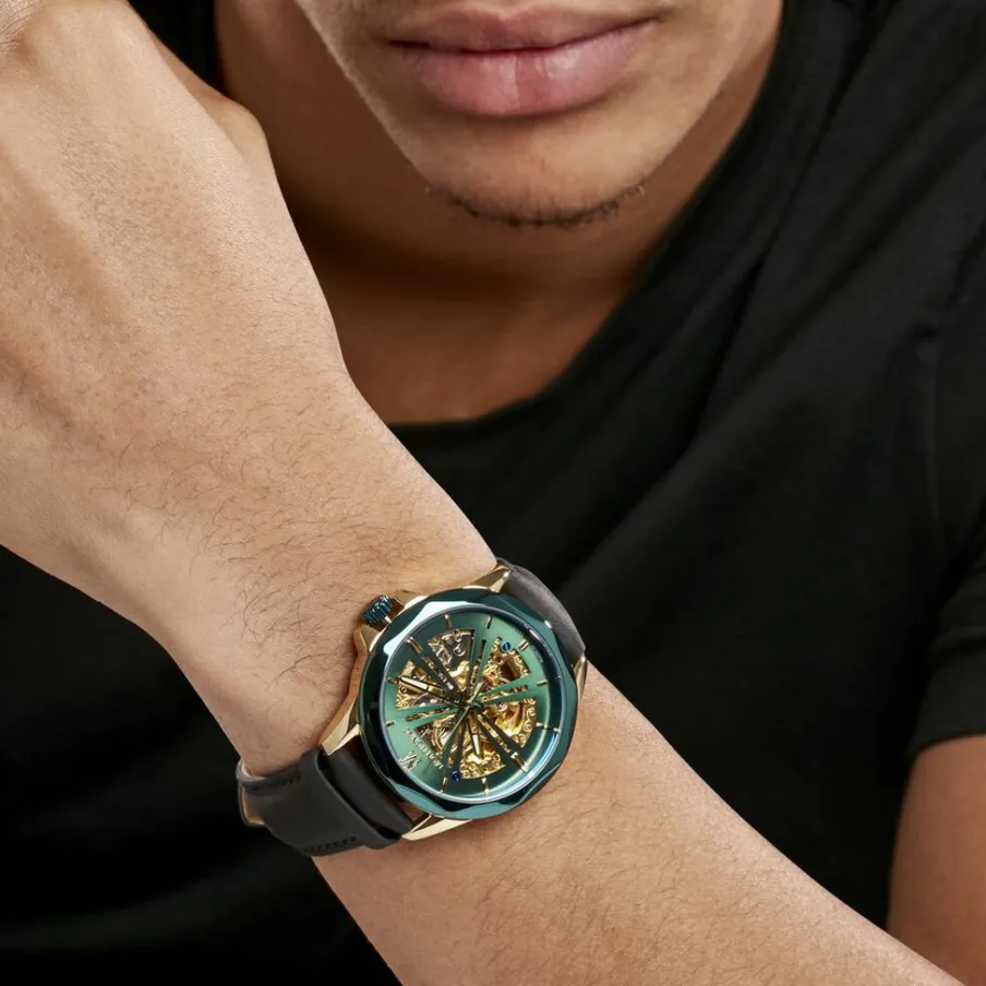 MONTIGNAC Montre Round Automatique Vert