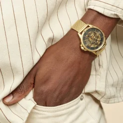 Montre Round Automatique Noir-MONTIGNAC Best