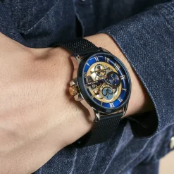 Montre Round Bleu-MONTIGNAC Best