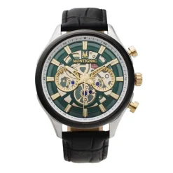 Montre Round Chrono Vert-MONTIGNAC Outlet