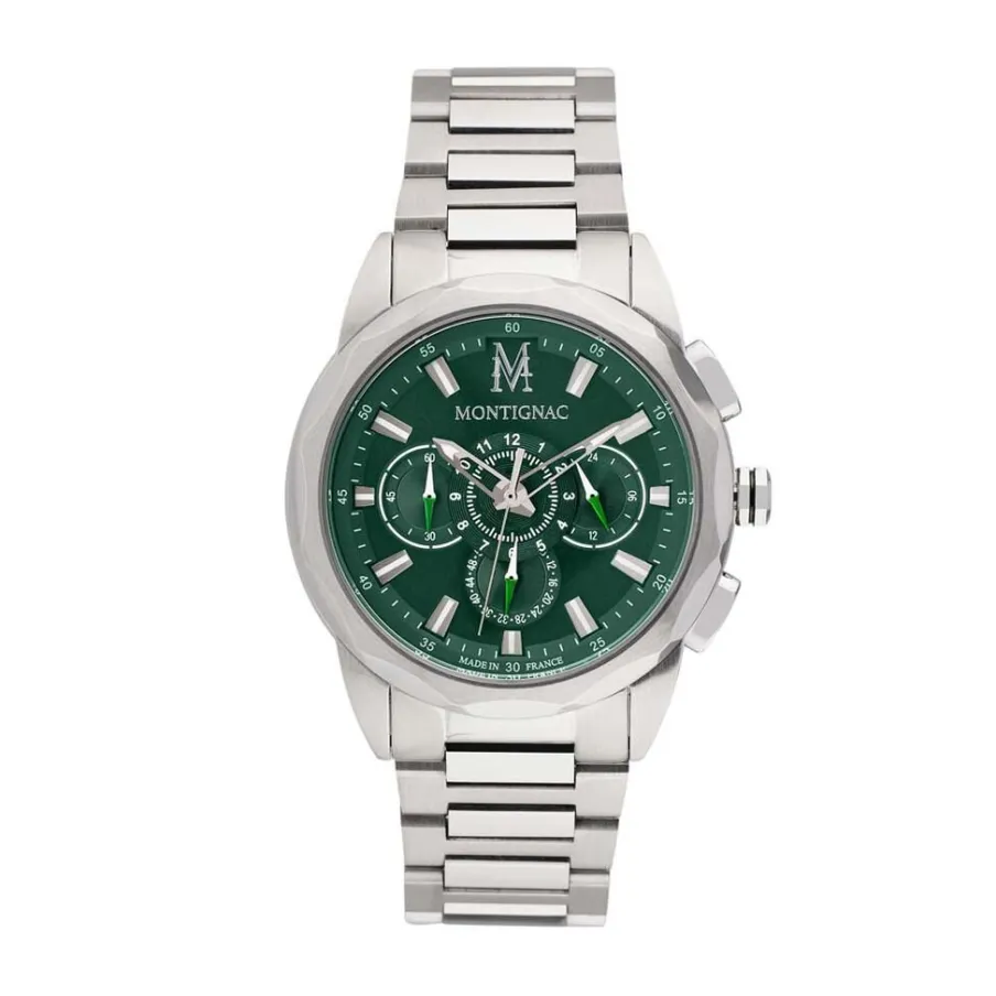 MONTIGNAC Montre Round Multifonction Vert