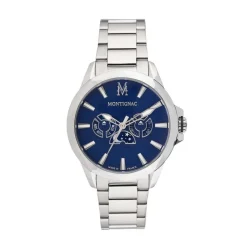 Montre Round Multifonction Bleu-MONTIGNAC Best