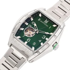 Montre Tonneau Automatique Vert-MONTIGNAC Hot