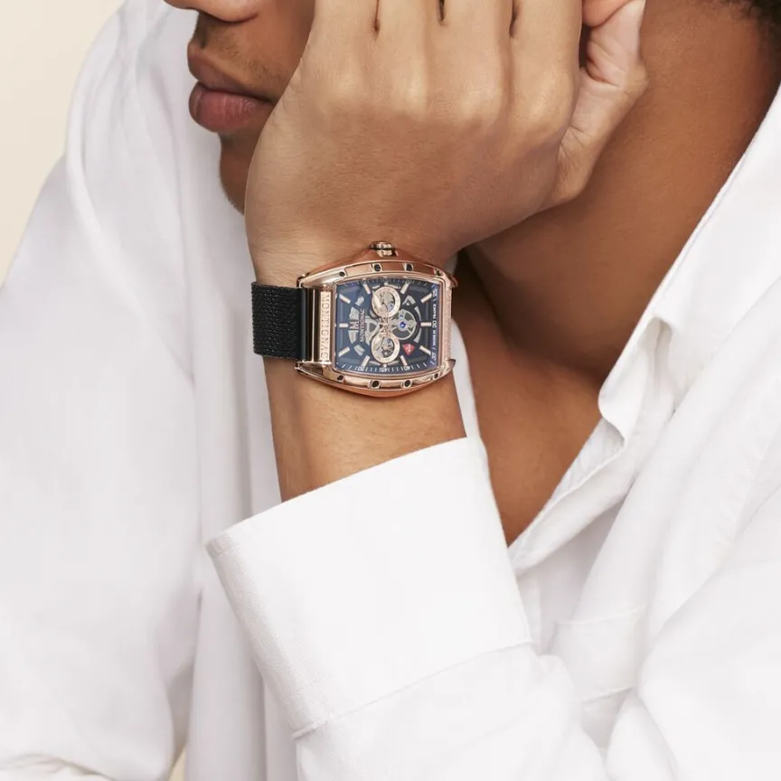 Montre Tonneau Bleu-MONTIGNAC Sale