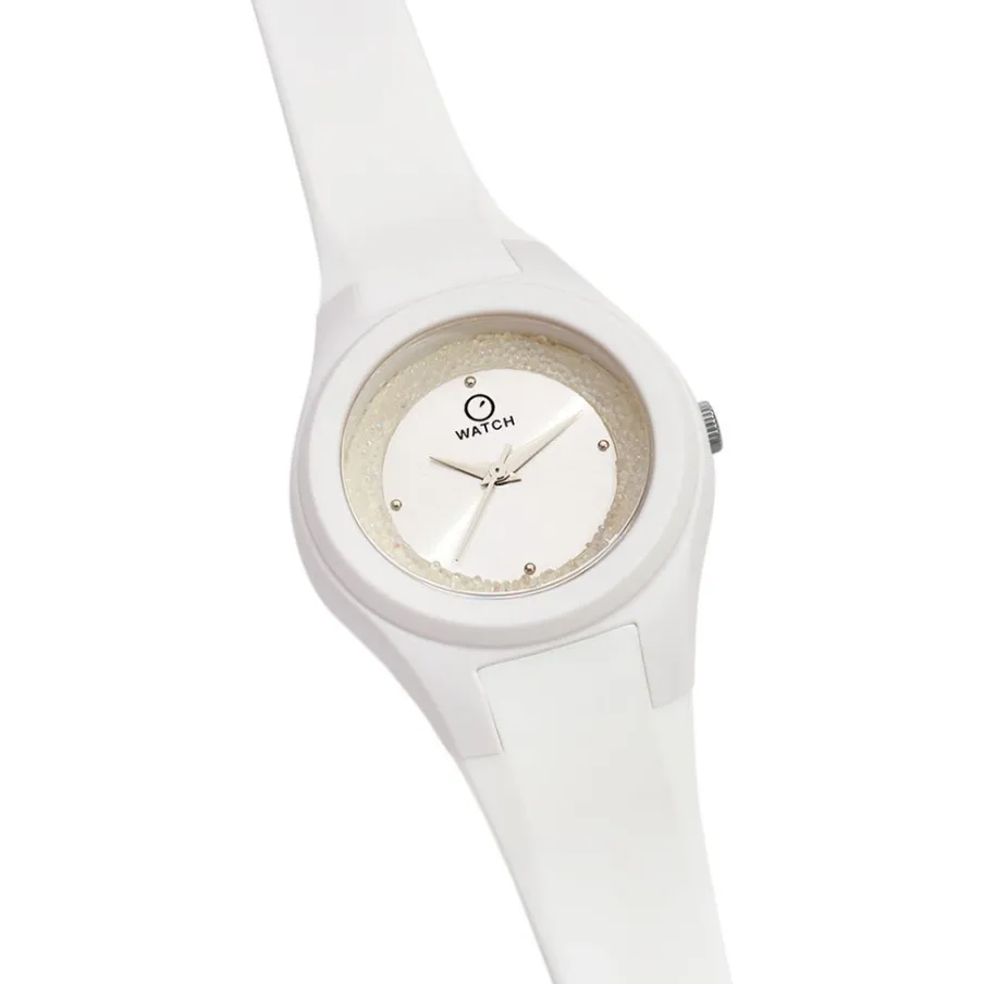 O WATCH Montre Fluffy Blanc