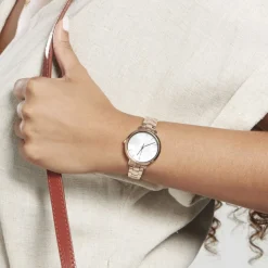 Montre Aura Acier Doré Rose-PIERRE LANNIER New