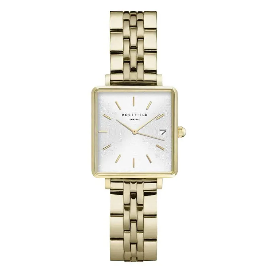 ROSEFIELD Montre The Mini Boxy Blanc