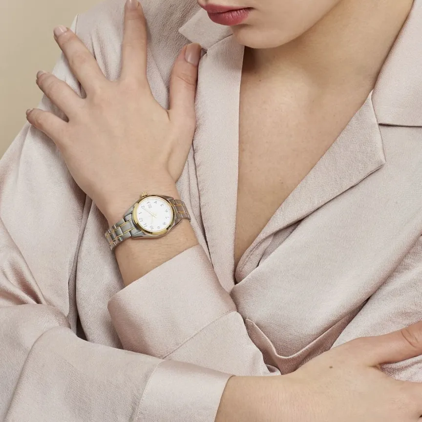 Montre Classique Blanc-SEIKO Best