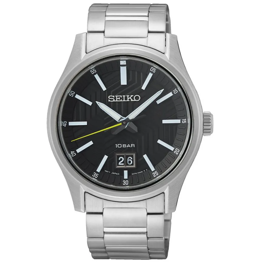 Montre Classique Noir-SEIKO Discount