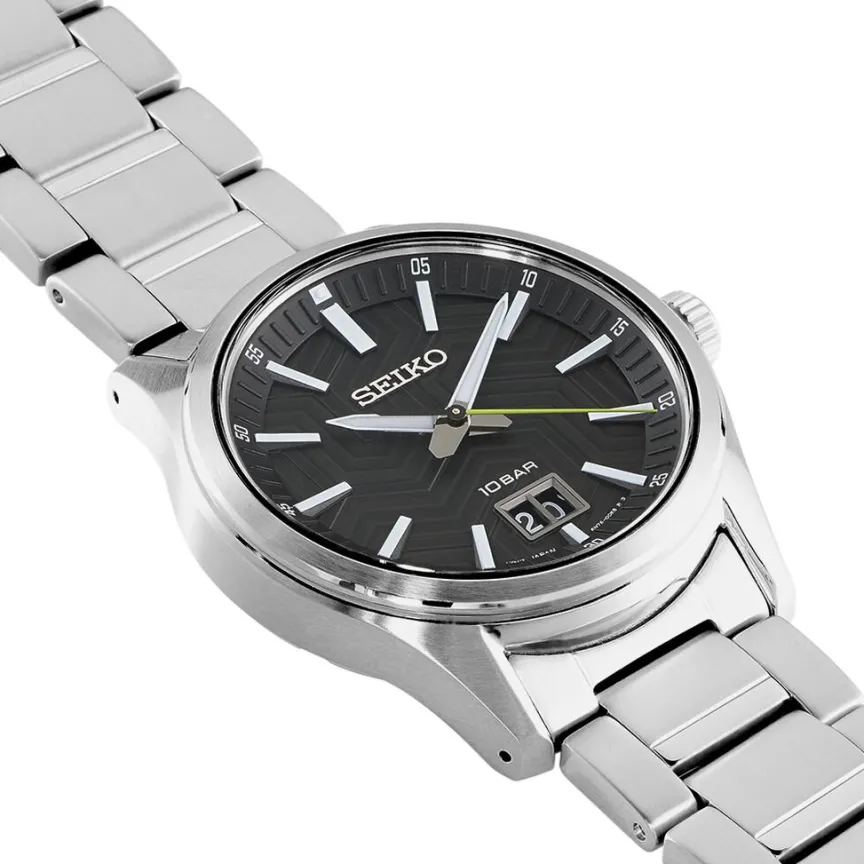 Montre Classique Noir-SEIKO Discount