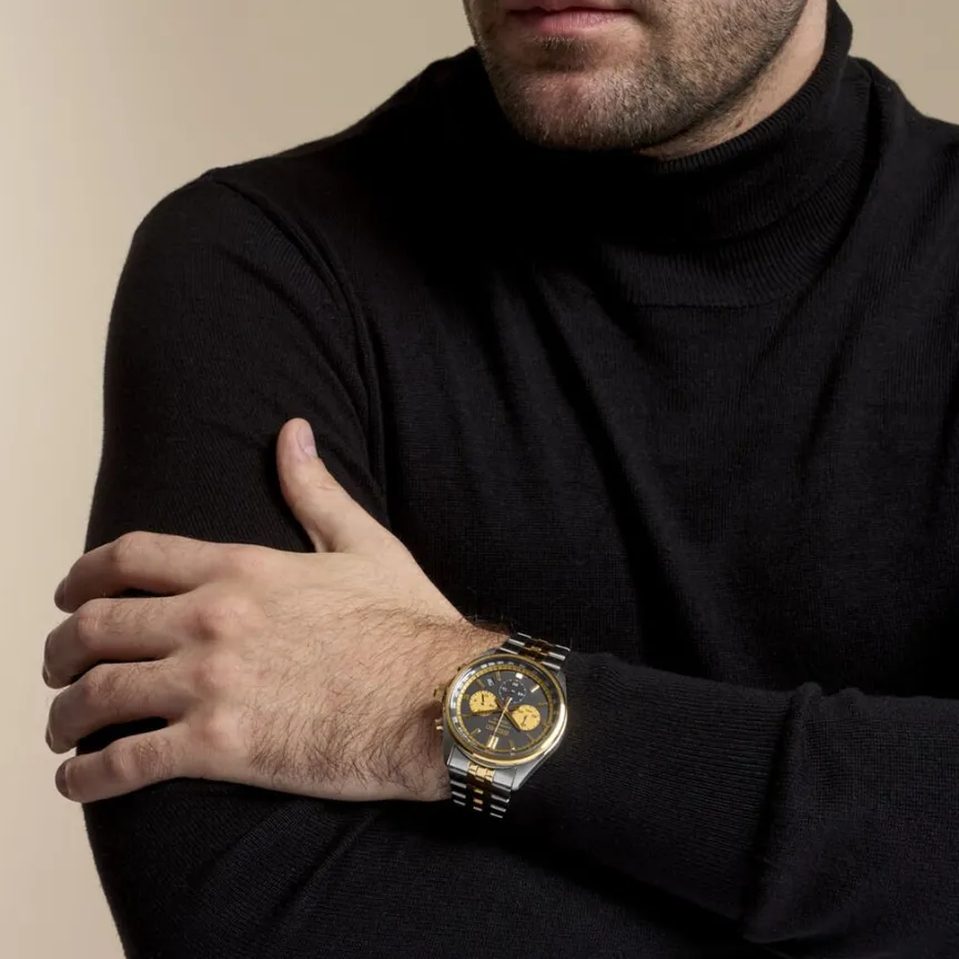 Montre Sport Bicolore Doré / Noir-SEIKO Outlet