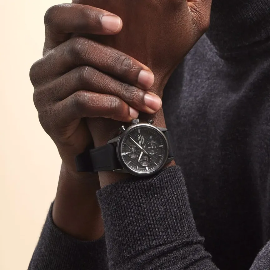 Montre Sport Titane Noir-SEIKO Clearance