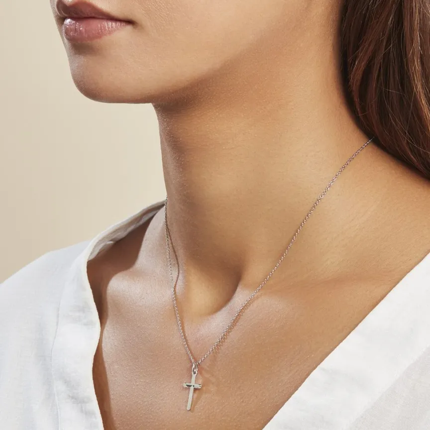 Pendentif Aisse Argent Blanc-Histoire d'Or New