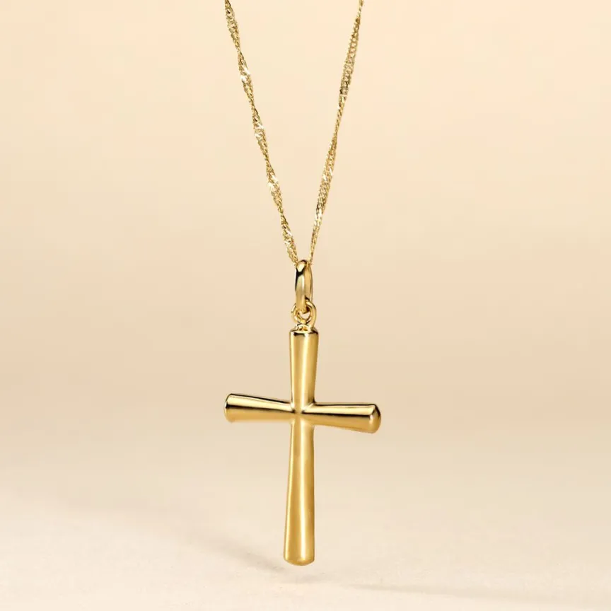 Pendentif Alyssa Croix Or Jaune-Histoire d'Or Clearance