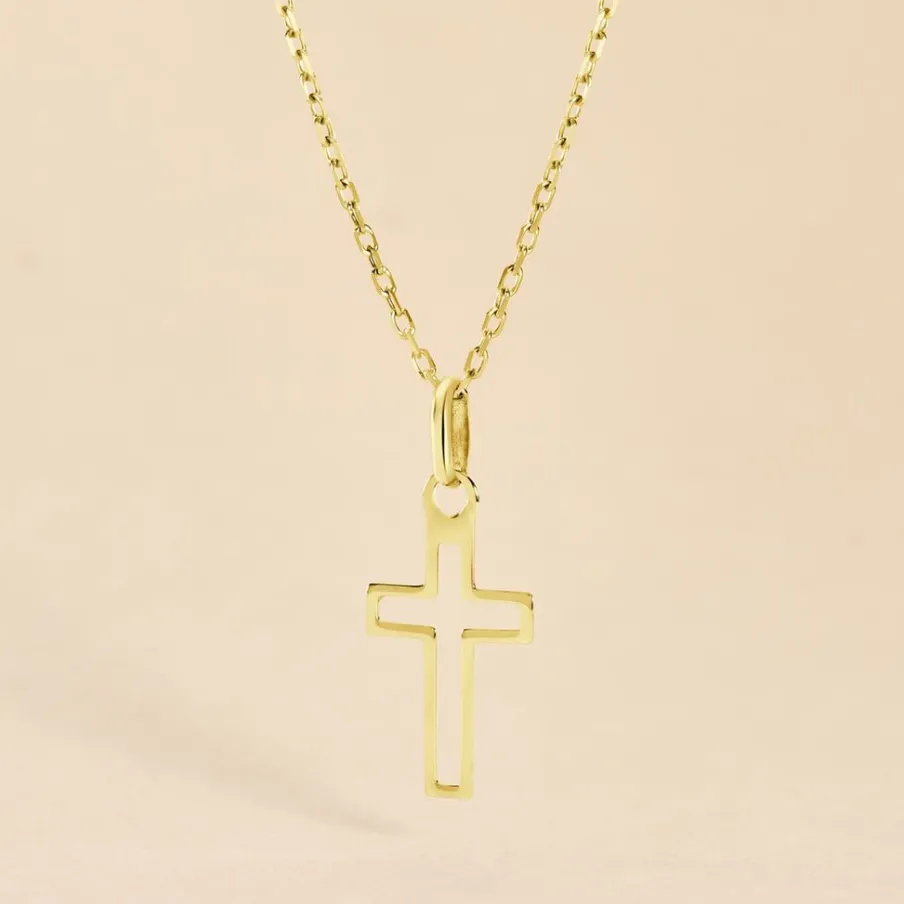 Histoire d'Or Pendentif Alyssa Croix Or Jaune