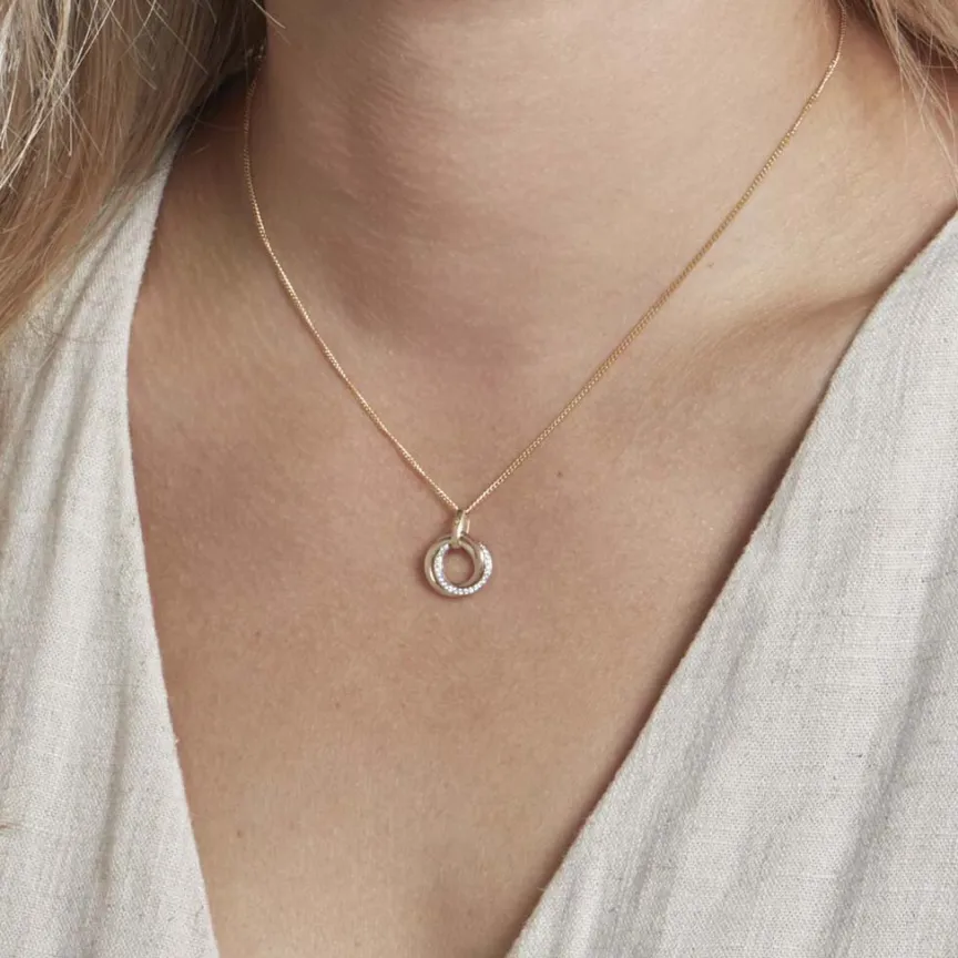 Pendentif Amaiur Or Tricolore Oxydes De Zirconium-Histoire d'Or Hot