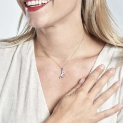 Histoire d'Or Pendentif Amelot Argent Blanc Oxyde De Zirconium