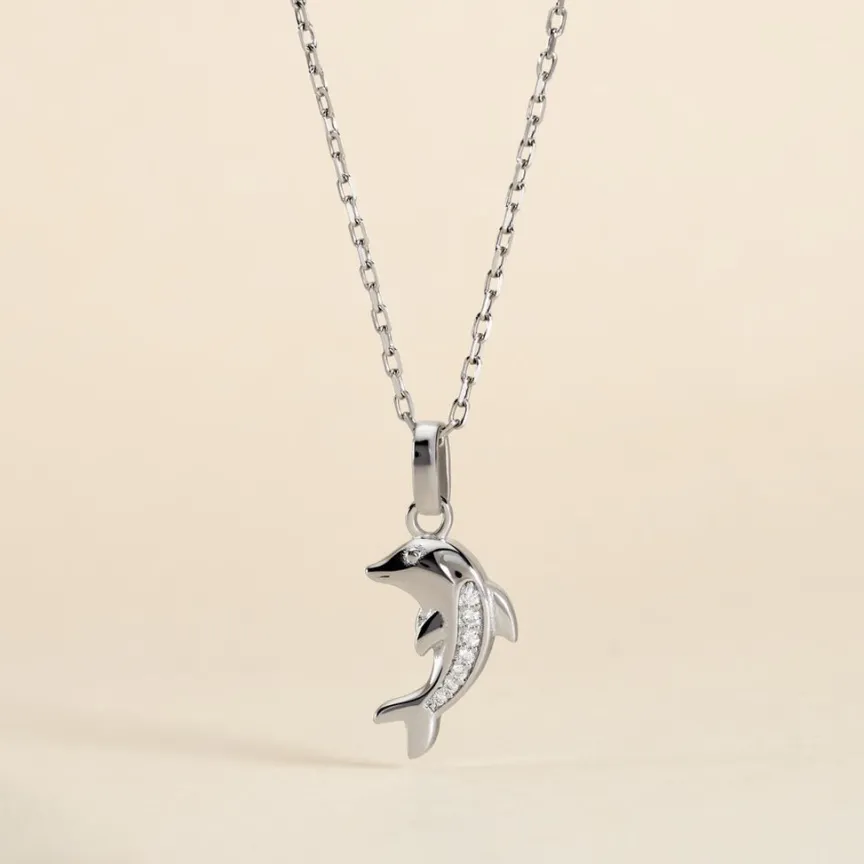 Pendentif Amelot Argent Blanc Oxyde De Zirconium-Histoire d'Or Outlet